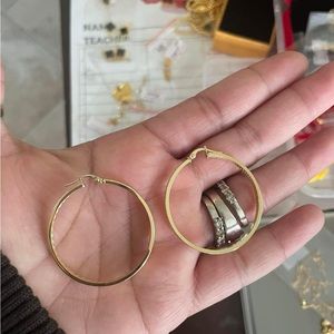 18karat BOG HOOP EARRINGS